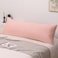 LUNA HOME 1 Piece Long Body Pillow Case, Plain Peach Color