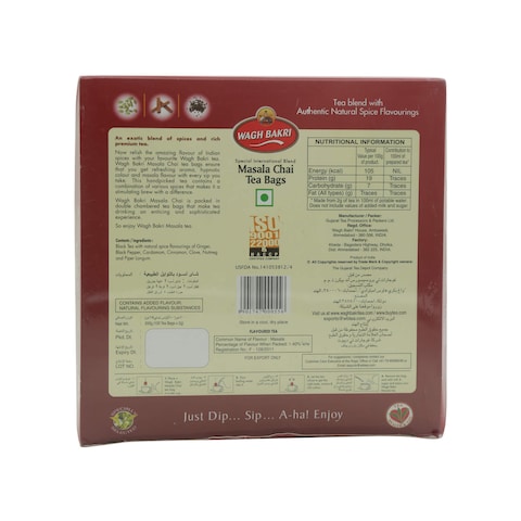 Wagh Bakri Masala Chai 100 Tea Bags