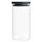 Brabantia Stackable Glass Jar Dark Grey 1.1L