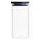 Brabantia Stackable Glass Jar Dark Grey 1.1L