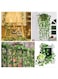 12-Piece Artificial Ivy Leaf Plants Vine 87 Feet Garlands Fake Foliage Flowers Hanging Vine for Home Kitchen Garden Office Wedding Party Wall Decor