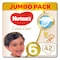 Huggies Extra Care, Size 6, 15+ kg, Jumbo Pack, 42 Diapers