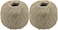 Doreen 100 x 2 Feet natural jute kitchen twine burlap string cord hemp rope (Pack of 2) for decoration, gift wrapping, crafts, packing, gardening and wedding decoration（GC1863A）