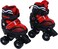 Top Gear Roller Skates Shoes, TG 9008, Adjustable For Kids, Double Row 4 Wheel With All Wheels, Fun For Kids, Red, Large