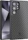 MONOCARBON Real Carbon Fiber case for Samsung Galaxy S24 ULTRA cover [MagSafe Compatible] Military Grade - Matte Black