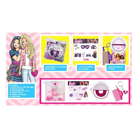 Barbie Shine Bright Selfie Mirror 6 PCS