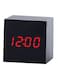 Voberry - Digital LED Desk Alarm Clock Black/Red