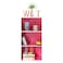 3-Tier Utility Shelf Pink 79.5x24x38.5cm