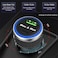 52W Dual port USB, Type C Fast Car Charger PD+Q 3.0 Compatible with iPhone 14/13/12/11 Pro/Plus/Max iPad mini, Huawei, Android Samsung S23 S22 Ultra and all other mobiles - Black
