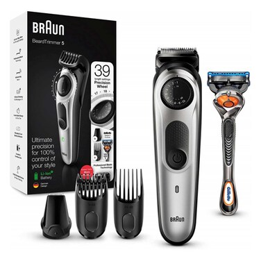 Braun Beard Trimmer BT5260 Precision Dial Black &amp; Silver