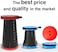 Generic Telescopic Camping Stool Portable Folding Seat Retractable Folding Compact Chair With Shoulder Strap Collapsible Travel Durable Stool Adjustable Lightweight Small Chair Red