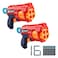 Zuru X-Shot Excel Fury 4 Gun Blaster with 16 Darts and 3 Cans Red 2 PCS