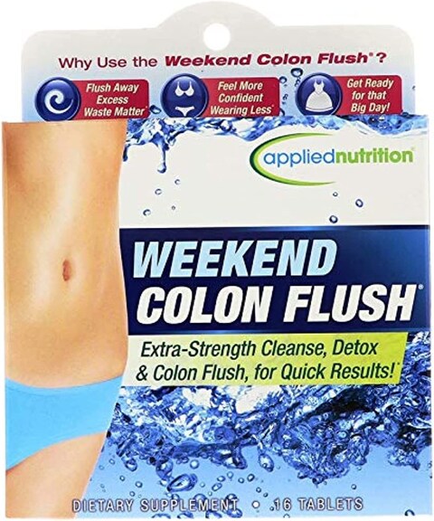 Applied Nutrition Weekend Colon Flush, 3 Days Colon Clean Program,16 Tablets