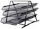 Metal Document Trays Office Mesh File Paper Letter Tray Organiser Holder Black BGYP07