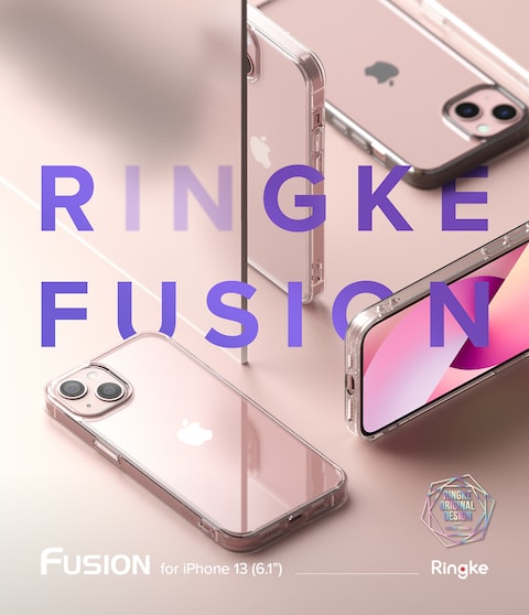 Ringke  - Apple iPhone 13 Case Cover -  Fusion Series-  Smoke Black