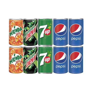 Coca Cola Carbonated Soft drinks Assorted 150mlx10 Pieces