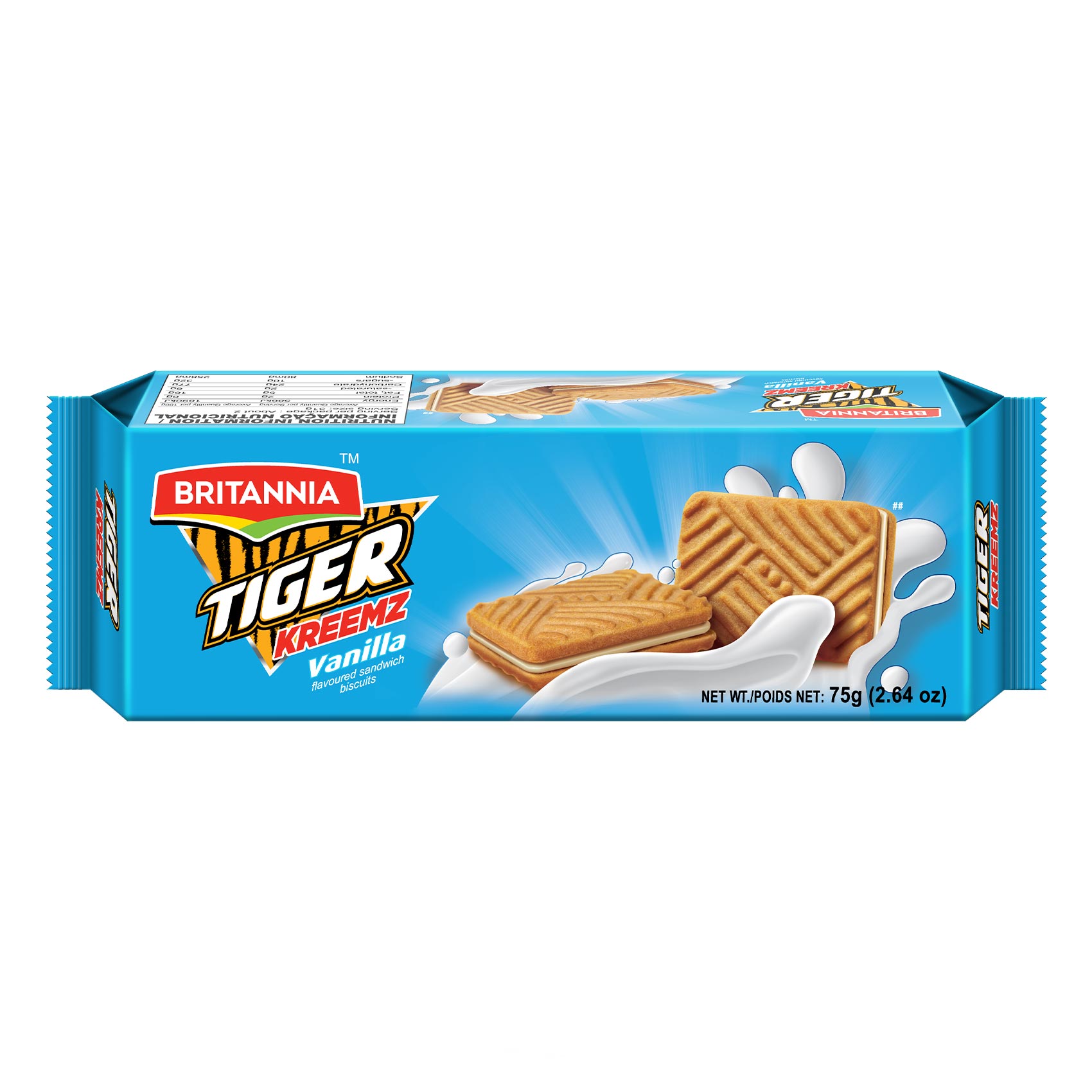 Buy Britannia Tiger Kreemz Vanilla Biscuits 72GR Online