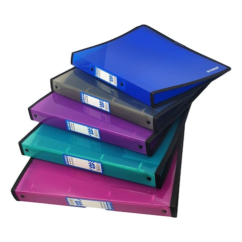 Maxi 4 Ring Binder A4 Size Teal Blue