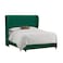 إن هاوس روما هيكل سرير منجد بالمخمل - نفر - 200×120 سم - أخضر غامق