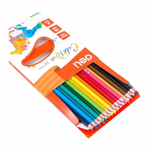 Deli Colored Pencil - 18 Colors