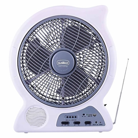 Suntech Rechargeable Table Fan with Light