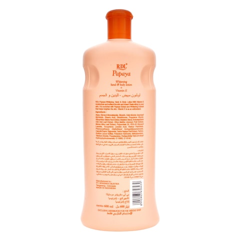 RDL PAPAYA LOTION VIT E  600ML