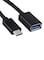 Generic Type-C Male To USB 3.0 A Female Otg Cable, Black