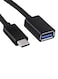 Generic Type-C Male To USB 3.0 A Female Otg Cable, Black