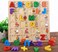 Wooden 3D Alphabet Blocks with Objects,Engaging Educational Montessori Toy for Kids (3 Years and Up)
