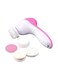 Generic 5-In-1 Electric Face Massager And Roller Pink/White