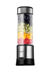 Blupebble Portable Rechargeable Blender 450ml With 6 Blades BPA Free 2500mAh Capacity