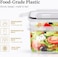 MahMir Airtight Food Storage Containers with Lids for Kitchen Organization - Plastic Kitchen Storage Containers for Pantry Organization and Storage - Cereal, Rice, Pasta, Flour and Sugar (14pcs Pack)