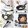 11 Pcs Silicone Kitchen Utensils Set Heat Resistant Cooking Tools for Non Stick Cookware Easy to Clean Kitchen Baking Kit with Holder, Black