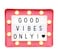 Metal LED Message Pink Light Box With Letters, Numbers and Symbols 21x17cm