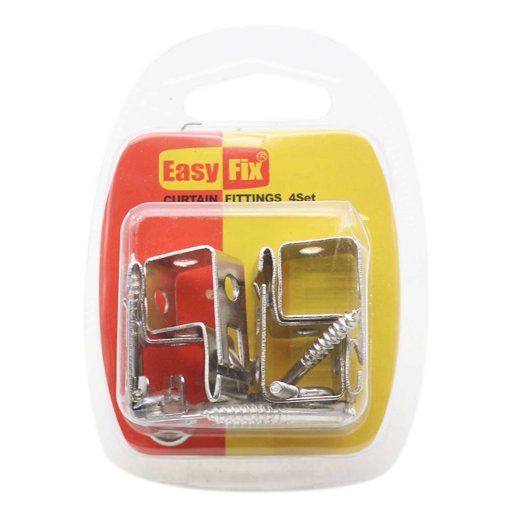 EASY FIX DIY CURTAIN FITTINGS 4SET