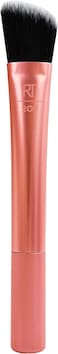 Real Techniques Cruelty Free Foundation Brush, Uniquely Shaped &amp; Color Coded, With Synthetic Custom Cut Bristles For An Even &amp; Streak Free Makeup Application