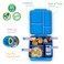 Eazy Kids Jumbo Bento Lunch Box w/t Insulated Jar - Blue