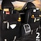 Car Back Seat Organizer Bag Multifunction Travel Storage Bag Car Hanging Storage Bag Black 2 pcs
