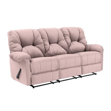 إن هاوس كرسي استرخاء ثلاثي منجد بالمخمل - زهري فاتح - أمريكان بولو