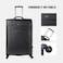 PARA JOHN 4 Pcs Travel Luggage Suitcase Trolley Set -  (16'' 20'' 24'' 28'')BLACK