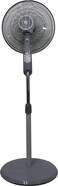 Khind 16 Inch Stand Fan, 3 Leaf AS Blade, 3 Speed Manual Control, Built-In Thermal Fuse, SF1682V2, Winter Grey
