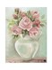 Floral Metal Plate Poster Multicolour 15x20centimeter