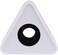DMK Power Coopic Portable White Abs Injection Molding Triangular Interview Mic Microphone Logo Flag Station