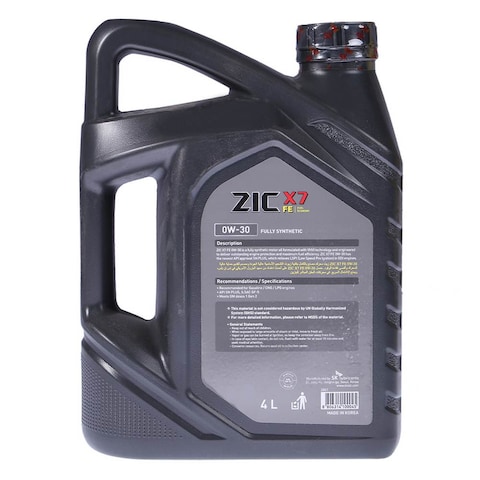 Zic X7 FE 0W-30 Motor Oil 4 lt