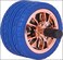 Lavish Push Down Alloy Wheels, 1 Unit Ashtray, Spinning Ashtray Round For Home, Office, Car Gift Color Blue