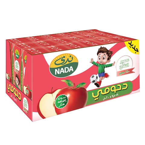 Buy Nada Azzoz Apple Juice 200ml X 18 in Saudi Arabia