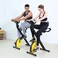 Marshal Fitness Stationary Exercise Bike Magnetic Adjustable Folding Exercise Bike with Speed, Distance, Calorie Monitor, 264lbs Support MFDS-73XB