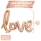 Party Time 13pcs Set Rose Gold Love Foil ad Latex Balloons, Valentines Day Balloons for Valentines Day Decorations Love Balloon for Proposal, Wedding and Anniversary Decorations