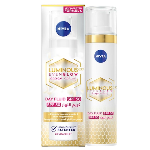 NIVEA Luminous 630 Even Glow Anti Dark Spot Face Fluid SPF 50 40ml