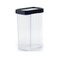 Gab Plastic Rectangular Canisters, Black, 1.25L